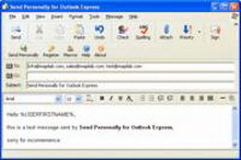 send personally for outlook express